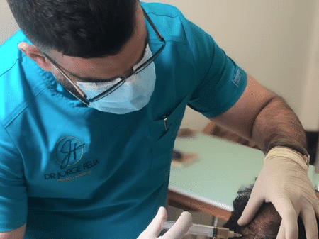 Rejuvenecimiento facial en Madrid, preparación de la sesión